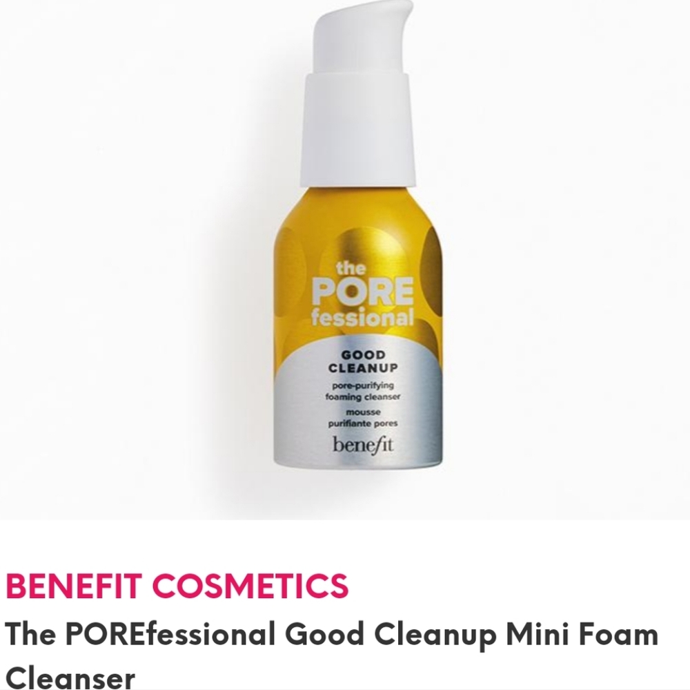 BENEFIT COSMETICS The POREfessional Good Cleanup Mini Foam Cleanser Brand New